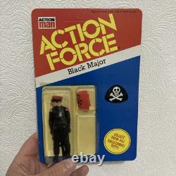 ACTION FORCE G I JOE Vintage Man Palitoy Enemy Black Major Figure MOC rare