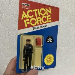 ACTION FORCE G I JOE Vintage Man Palitoy Enemy Black Major Figure MOC rare