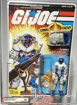 AFA 85 G I JOE Hasbro 1985 Snow Serpent Series 4- 34-back 85-80-85 Peach FC NM+