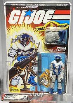 AFA 85 G I JOE Hasbro 1985 Snow Serpent Series 4- 34-back 85-80-85 Peach FC NM+