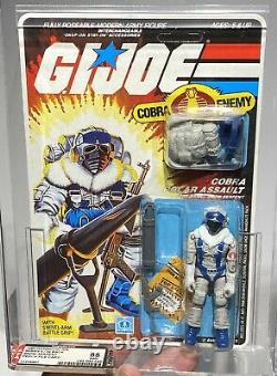 AFA 85 G I JOE Hasbro 1985 Snow Serpent Series 4- 34-back 85-80-85 Peach FC NM+