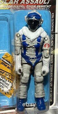 AFA 85 G I JOE Hasbro 1985 Snow Serpent Series 4- 34-back 85-80-85 Peach FC NM+