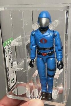 AFA 85 Loose G I JOE 1982 Cobra Commander Straight Arm HK Case Fresh NM+ Rare