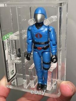 AFA 85 Loose G I JOE 1982 Cobra Commander Straight Arm HK Case Fresh NM+ Rare