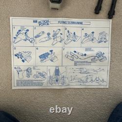 Action Force Flying Submarine with box and insert by Palitoy GI Joe deep six