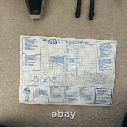 Action Force Flying Submarine with box and insert by Palitoy GI Joe deep six