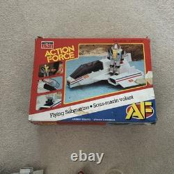 Action Force Flying Submarine with box and insert by Palitoy GI Joe deep six