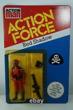 Action Force G I JOE PALITOY Enemy RED SHADOW UK Card MOC NEW