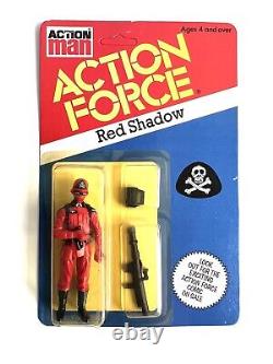 Action Force G I JOE PALITOY Enemy RED SHADOW UK Card MOC NEW