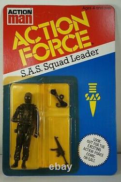 Action Force G I JOE PALITOY SAS Squad Leader UK Card MOC NEW