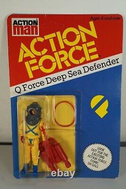 Action Force G I JOE Q-Force Deep Sea Defender Diver Excellent Palitoy MOC