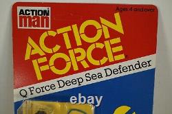 Action Force G I JOE Q-Force Deep Sea Defender Diver Excellent Palitoy MOC