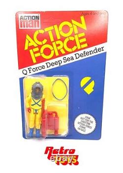 Action Force G I JOE Q-Force Deep Sea Defender Diver Figure Vintage Palitoy MOC