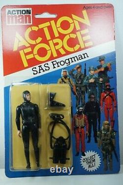 Action Force G I JOE SAS Frogman Figure Vintage Palitoy 12 back MOC NEW