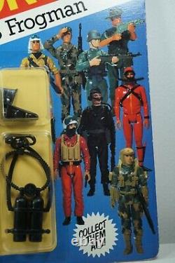 Action Force G I JOE SAS Frogman Figure Vintage Palitoy 12 back MOC NEW