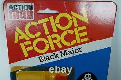 Action Force G I JOE Vintage 1983 Palitoy Enemy Black Major Figure MOC