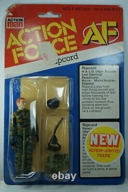 Action Force G I JOE Vintage Palitoy Ripcord GI Joe 1984 Figure MOC