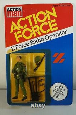 Action Force G I JOE Z-Force Radio Operator Figure Vintage Palitoy 1982 MOC NEW