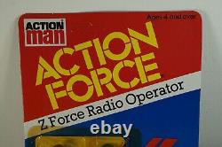 Action Force G I JOE Z-Force Radio Operator Figure Vintage Palitoy 1982 MOC NEW