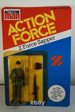 Action Force G I JOE Z-Force Sapper Figure Vintage Palitoy 1982 MOC NEW