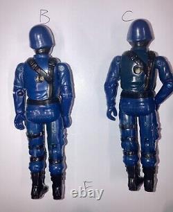 Action Force GI Joe 6 X Cobra Troopers & 1 Officer 82 83 Hasbro. See Info