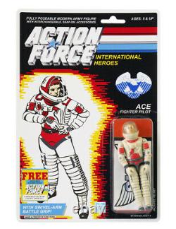 Action Force / GI Joe Ace Fighter Pilot MOC Carded Custom Sticker Offer