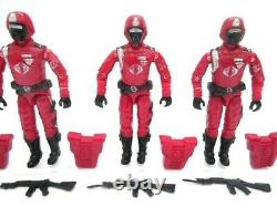 Action Force GI Joe Cobra? CRIMSON GUARD v1 x4 LOT1? Figure Hasbro Vintage 100%