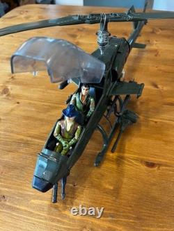 Action Force GI Joe Dragonfly XH-1 Copter pilot Wild Bill with original poster Action Force GI Joe Dragonfly XH-1 Copter pilot Wild Bill with original poster