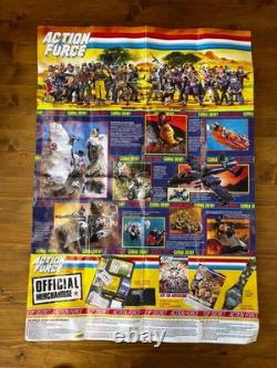 Action Force GI Joe Dragonfly XH-1 Copter pilot Wild Bill with original poster