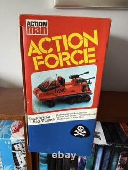 Action Force GI Joe The Enemy Red Shadows 1981 Boxed Shadowtrak with Red Vulture