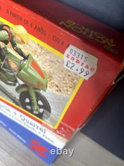 Action Force GI Joe Z Force Rapid Fire Motorcycle And Quarrel Action Figure 1982
