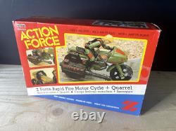 Action Force GI Joe Z Force Rapid Fire Motorcycle And Quarrel Action Figure 1982