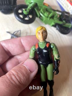 Action Force GI Joe Z Force Rapid Fire Motorcycle And Quarrel Action Figure 1982