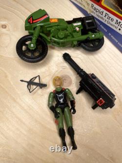 Action Force GI Joe Z Force Rapid Fire Motorcycle And Quarrel Action Figure 1982