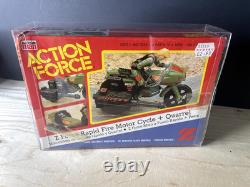 Action Force GI Joe Z Force Rapid Fire Motorcycle And Quarrel Action Figure 1982