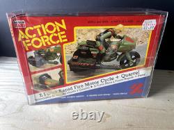 Action Force GI Joe Z Force Rapid Fire Motorcycle And Quarrel Action Figure 1982