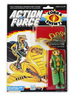 Action Force / GI Serpentor Cobra Emperor MOC Carded Custom