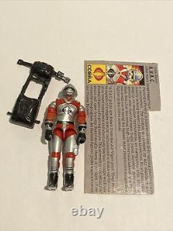 Action Force Gi Joe Cobra A. V. A. C Pilot With File card And Black Parachute Pack