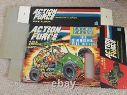 Action Force Jeep A. W. E. Striker and Crankcase Driver Figure with box GI Joe