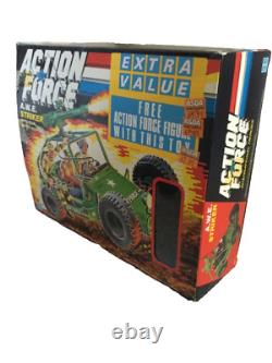 Action Force Jeep A. W. E. Striker and Crankcase Driver Figure with box GI Joe