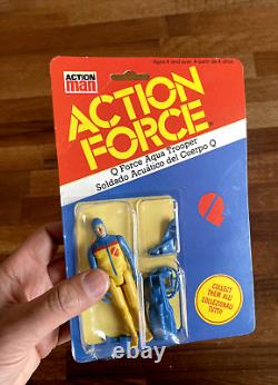 Action Force Q FORCE AQUA TROOPER 3.75 Vintage GI Joe Palitoy Sealed (1983)