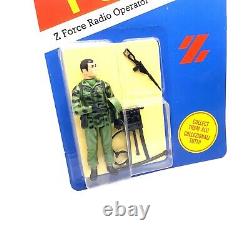 Action Force Z Force Radio Operator Figure Vintage Carded Moc Gi Joe