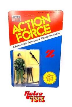 Action Force Z Force Radio Operator Figure Vintage Carded Moc Gi Joe Mint