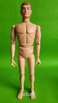 Action Man Vintage GI Joe Sour Face Rare Auburn Hair