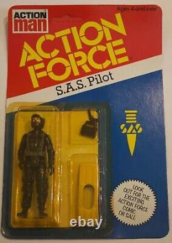 Action force gi joe palitoy original vintage figure sas pilot action man