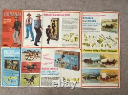 Bonanza Little Joe action figure and horse. Vintage. Made by Palitoy