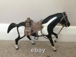 Bonanza Little Joe action figure and horse. Vintage. Made by Palitoy