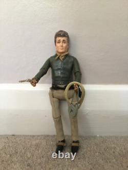 Bonanza Little Joe action figure and horse. Vintage. Made by Palitoy