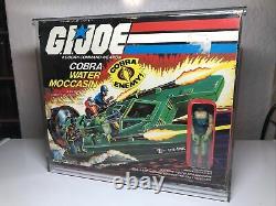 G. I. GI Joe Cobra Water Moccasin Complete Box Copperhead AFA Acrylic Case ARAH