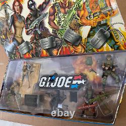 G. I. JOE 5 Figure 25 Anniversary Box Set Duke Scarlett Snake Eyes Roadblock GunHo